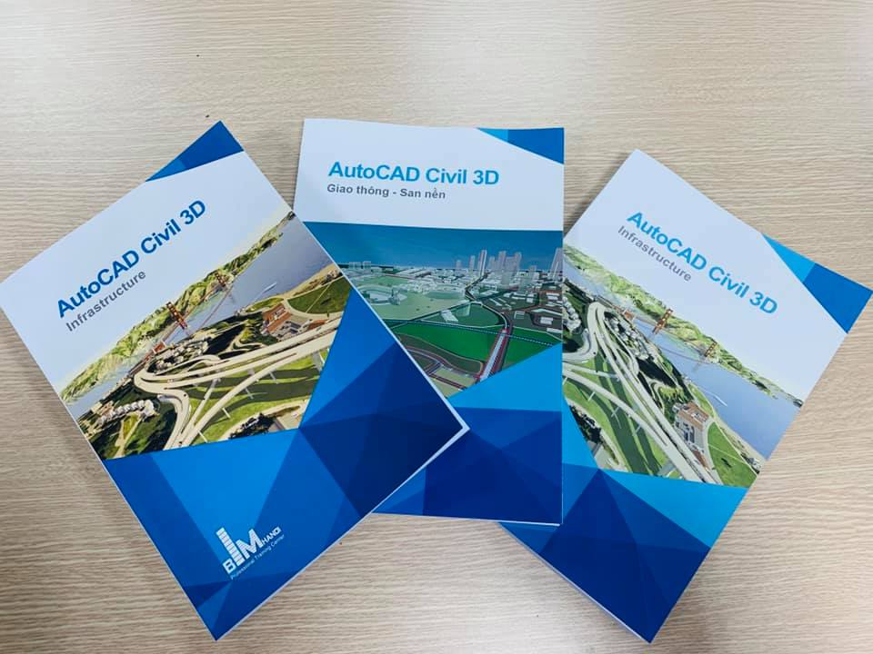 Sách giáo trình in AutoCAD Civil 3D cho thiết kế dự án hạ tầng
