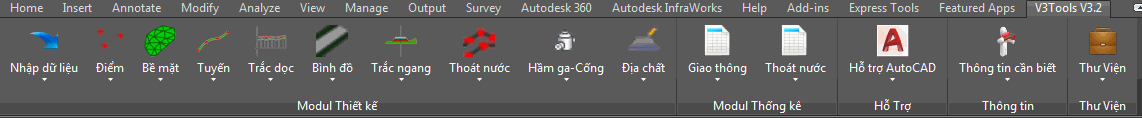 Bộ công cụ hỗ trợ thiết kế với AutoCAD Civil 3D V3Tools (Ảnh 1)